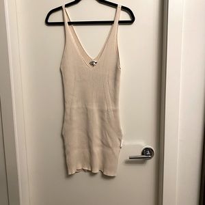 Babaton knit sculpt tank - cream